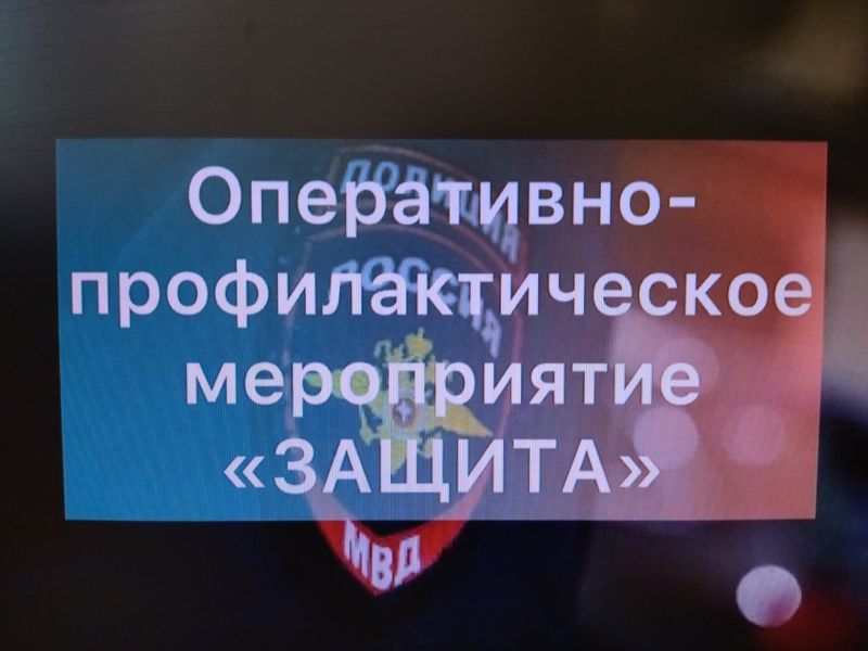 Межведомственная операция «Защита»